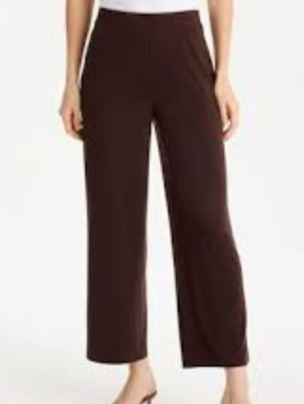 Chico's Traveler's Brown Pull On Pants Size 1